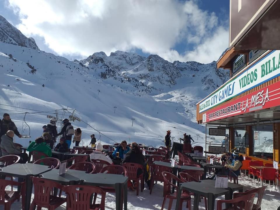 STUDIO en PLEINE MONTAGNE AVEC VUE SUR MARMOTTES La Mongie Exterior foto